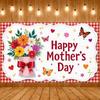 Фон ко Дню Матери Цветочный дизайн Баннер Feliz Día De Las Madres Фон «Люблю Маму» Романтичный Дисплей-посвящение Маме
