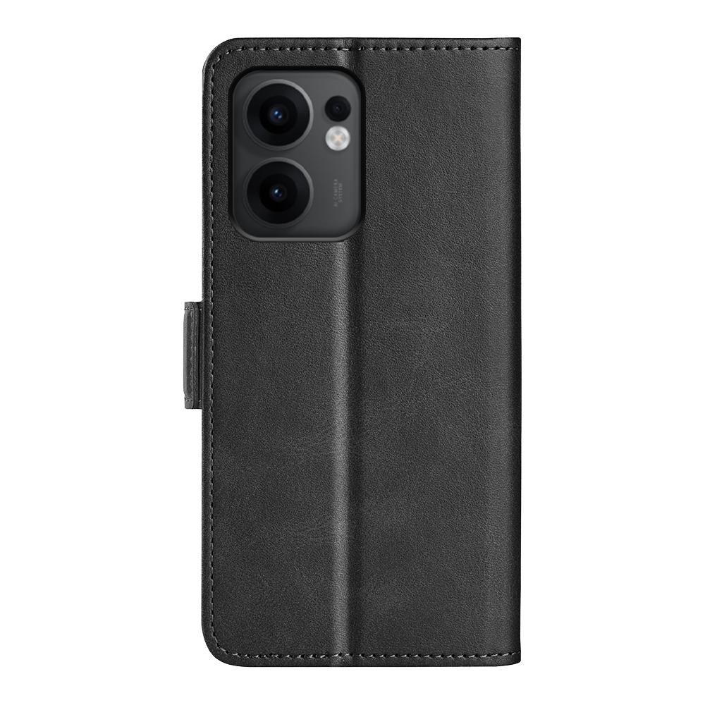 For Oppo Reno13 F 5G Stand Case Calf Texture Leather Wallet Phone Cover