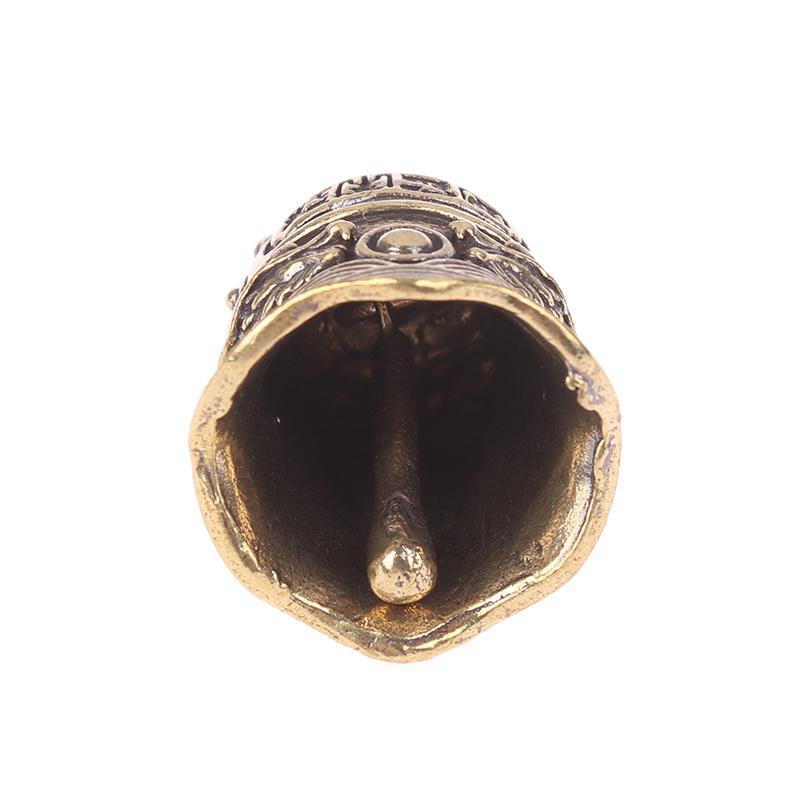 1Pc Brass Handicraft Dragon Bell Keychain Car Interior Double Dragon Playing Beads Bell Brass Bell Home Decoration Pendant