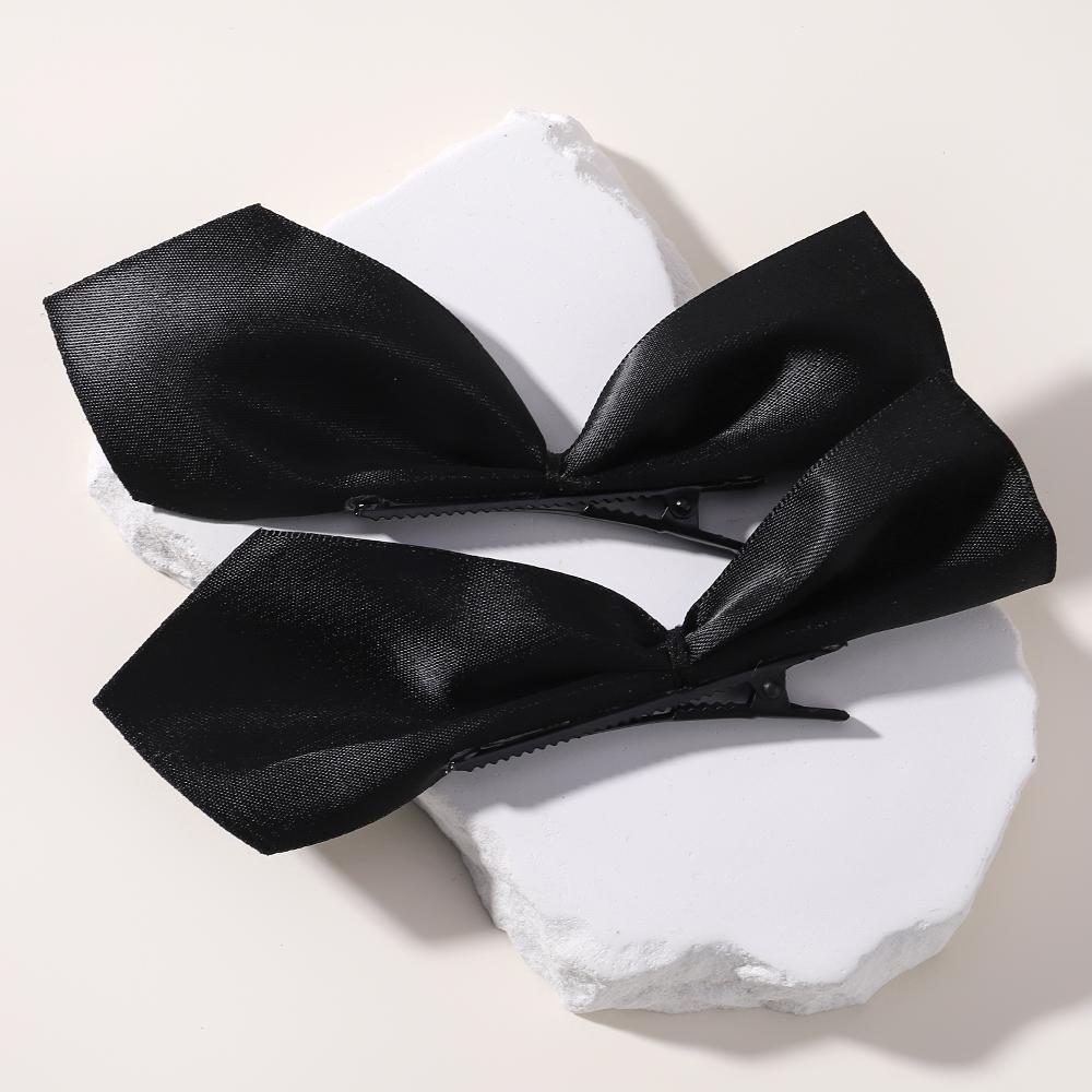 Милый черный, красный бант, маленькая заколка для волос, принцесса, бархатный бант, заколка для волос, зажим для волос, головные уборы для девочек и женщин, корейские инструменты для укладки волос