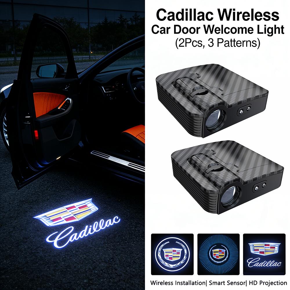 Cadillac Wireless Car Door Welcome Light HD Projector For CT4 CT5 XT4 XT5 XT6 ATS CTS XTS Auto Courtesy Light Accessories