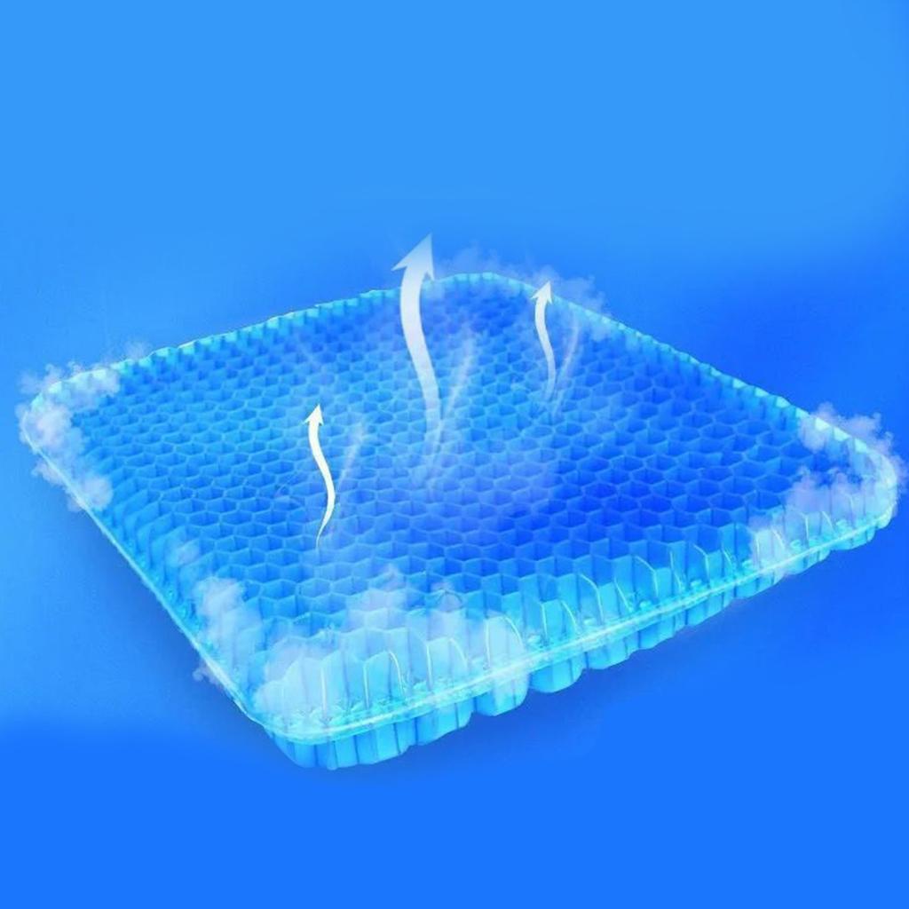 Охлаждающая гелевая подушка для сиденья с сотовой подушечкой для комфортного длительного сидения в автомобилях и офисах