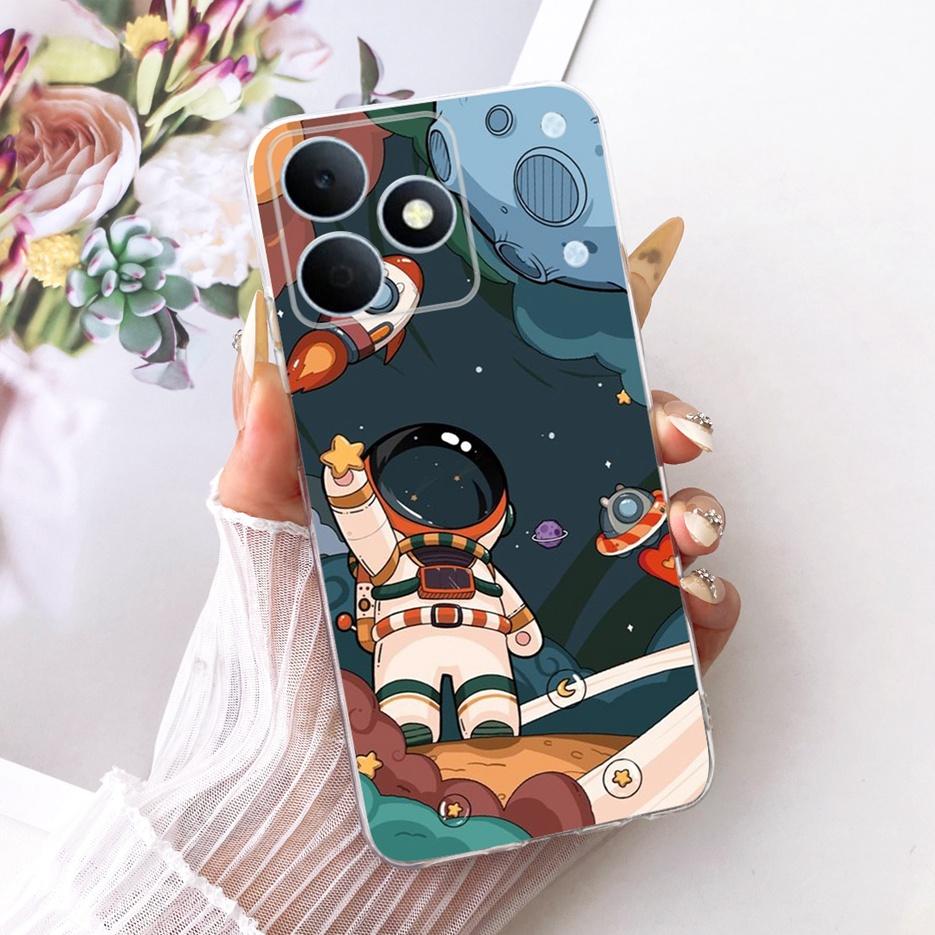 Чехол для Realme Note 80 4G RMX5388 Милый Кот Цветы Рисованный Чехол Мягкий Силиконовый Чехол Для Realme Note 80 Note80 Задняя Крышка Fundas