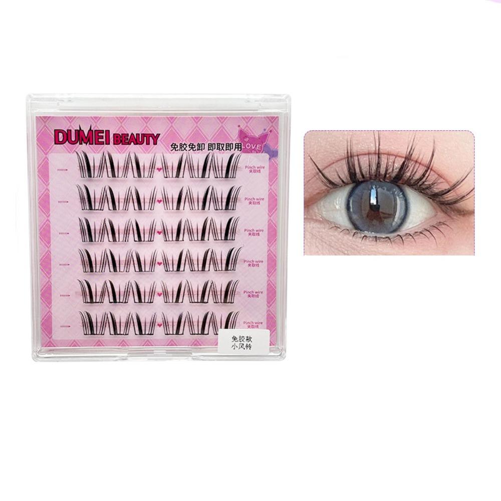 Makeup Adhesive False Eyelashes Sweet False Eyelash Clusters Glue Free Fake Lashes  Grafting Lashes