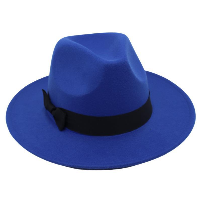 Винтажный цилиндр, бабочка, костюм, джазовая шляпа, мужская и женская, иностранная фетровая шляпа, шляпа Хепберн из твида