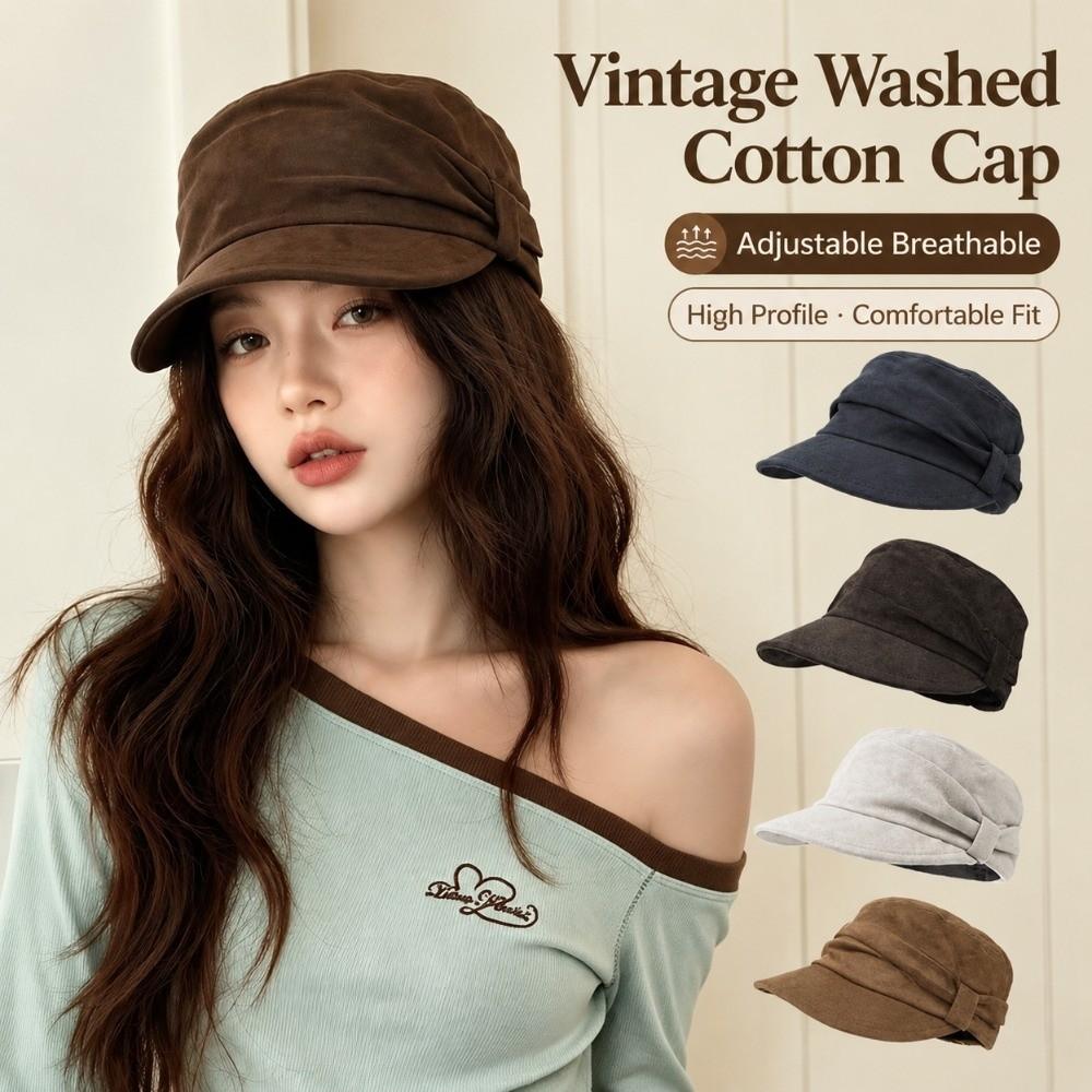 Wind Resistant Ruched Equestrian Hat Adjustable Inner Band Japanese Minimalist Hat Weekend Outing