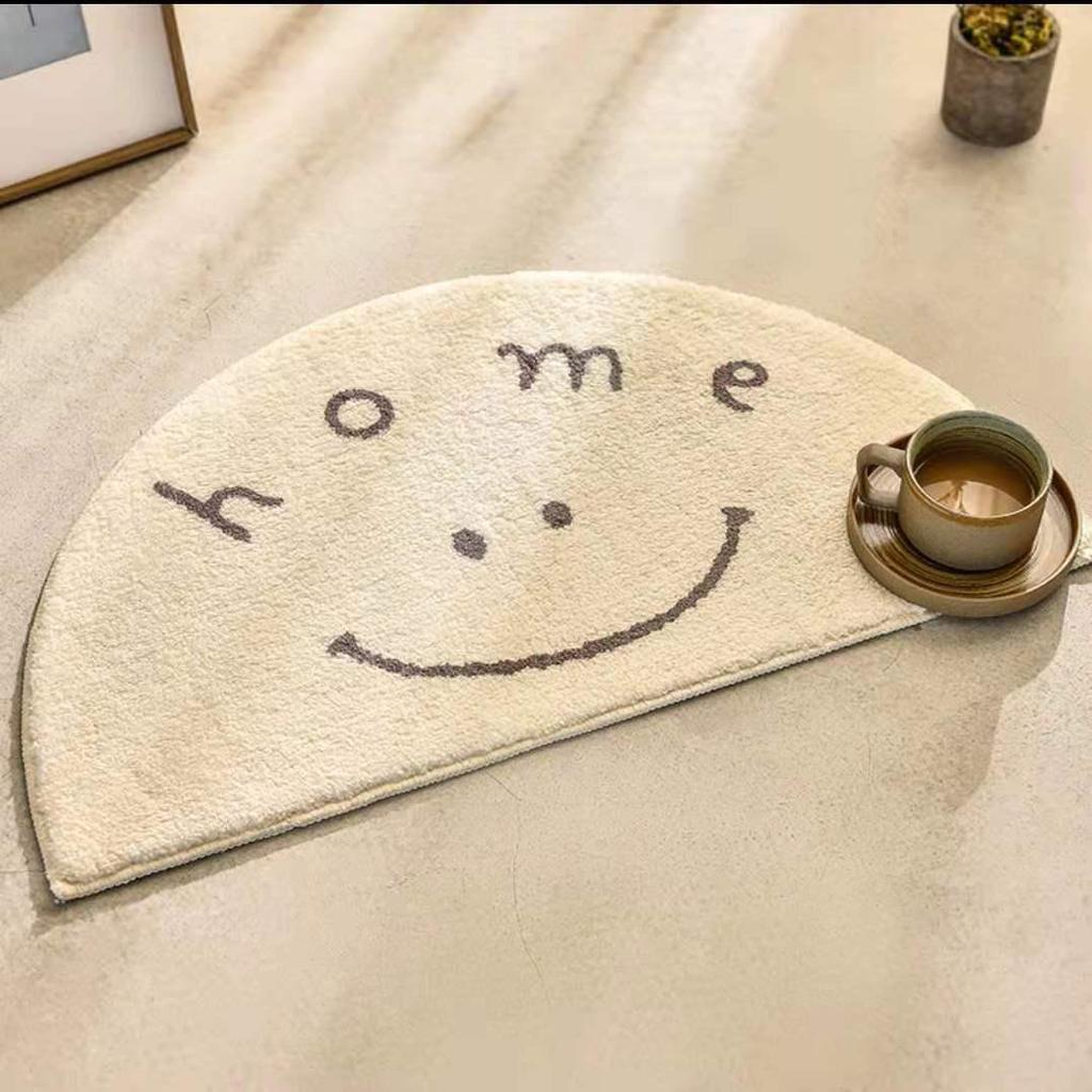 Cartoon Imitation Cashmere Absorbent Non-Slip Mat for Bathroom and Bedroom