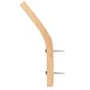 2PCS Wooden Wall Mounted Hook Coat Hat Towel Hanger Rack Key Hanging Hooks