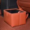 Leather Foldable Car Trash Bin Waterproof Car Backseat Storage Box Vehicle Trash Can  Car Supplies