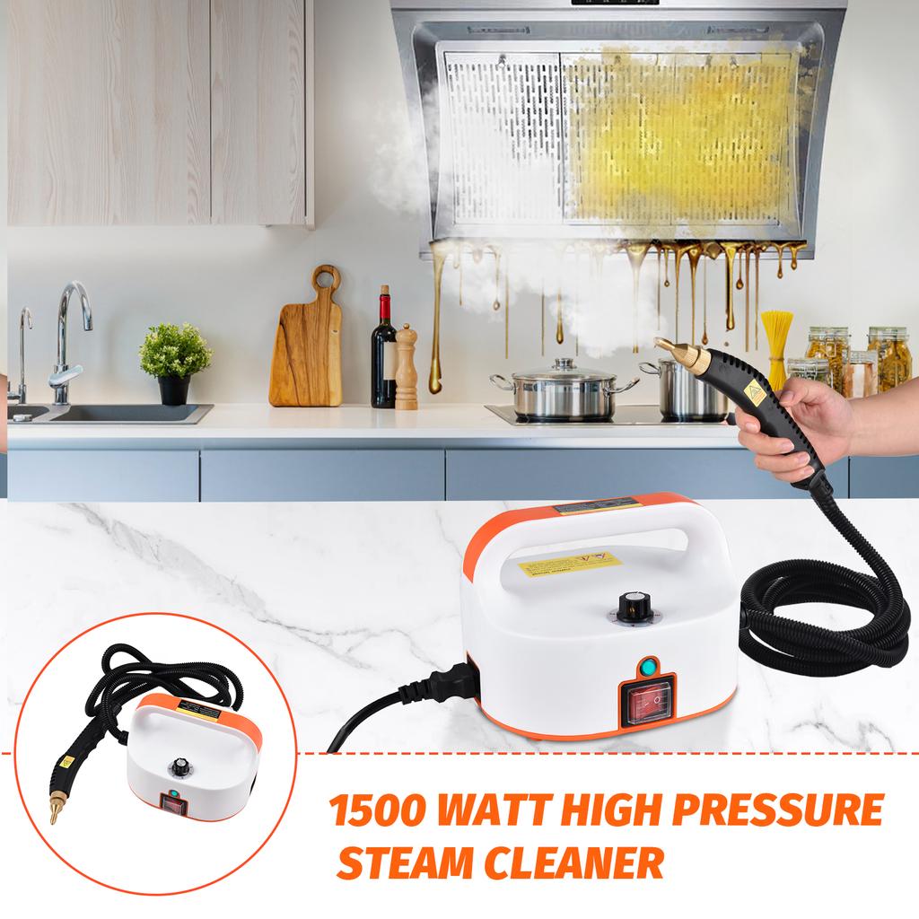 Portable Steam Cleaner 1500W High Temperature High Pressure Mobile Cleaning Machine Steam Cleaner