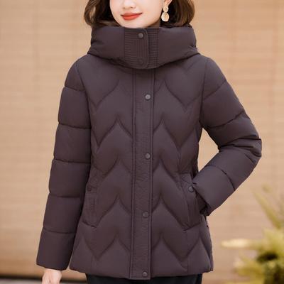 Женские зимние пальто с капюшоном, повседневные, теплые, короткие парки, женские куртки