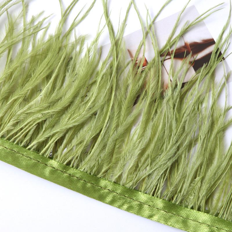 Платье из страусиных перьев 8-10 см, модное украшение, ткань с перьями и кисточками, аксессуары для одежды 