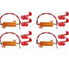 2/4sets 50W 6ohm LED Load Resistors, 50W 6RJ 6ohm LED Decoder, Resolves Turn Signal Flashing Error Codes Load Resistors