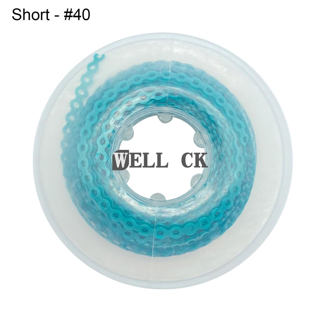 WELL CK 1Pcs Dental Orthodontic Elastic Rubber Power Chain Rubber Band Short Type