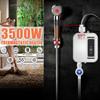 3500W Bathroom Kitchen Instant Electric Hot Water Heater Tap Temperature LCD Display Faucet Shower Tankless Water Heater