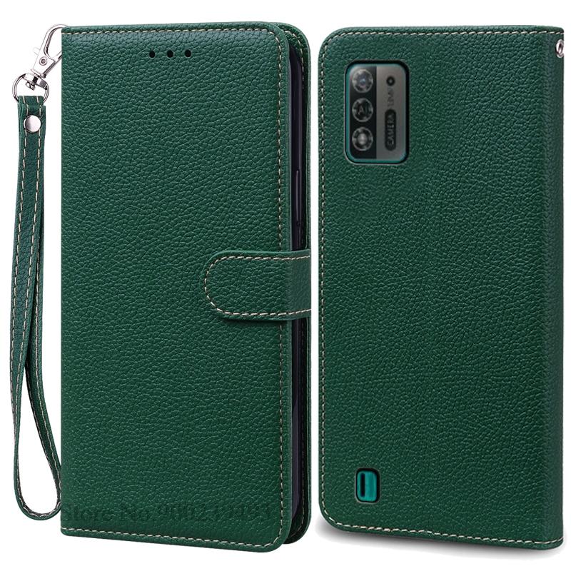 Чехол A52 Lite для ZTE Blade A52 Lite, мягкий силиконовый кожаный чехол-кошелек, чехол для ZTE Blade A52 Lite, чехол из ТПУ, задняя крышка Etui