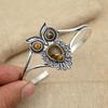 Beautiful Tiger's Eye Gemstone Solid 925 Sterling Silver Bangle Engagement Gift Cuff Jewelry