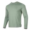 Удобный пуловер с круглым вырезом, дышащая футболка с длинным рукавом, мужские топы, зеленый 1387390-505
