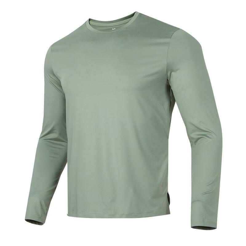 Under Armour Удобный пуловер с круглым вырезом, дышащая футболка с длинным рукавом, мужские топы, зеленый 1387390-505