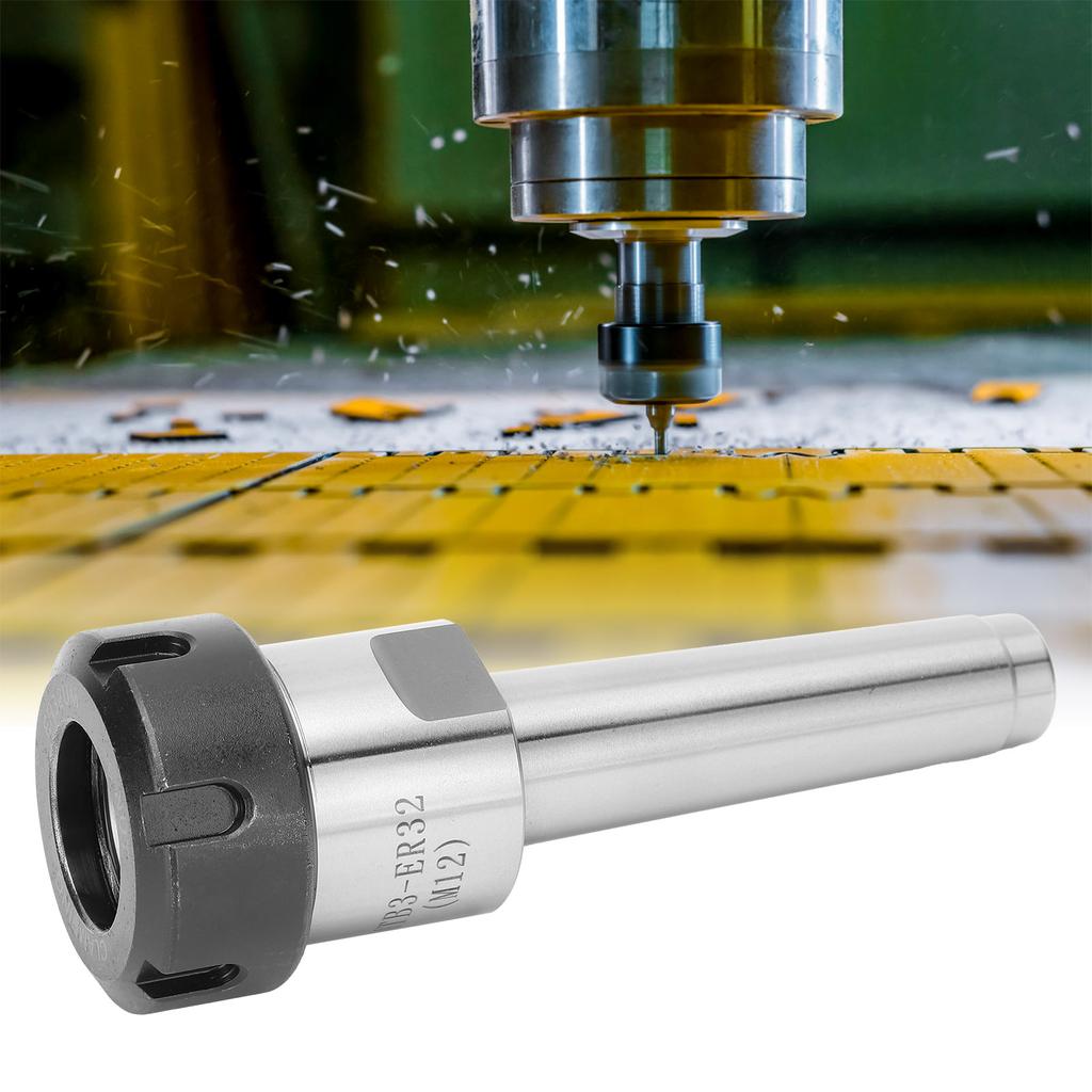 Цанговый патрон для фрезерного инструмента с ЧПУ, хвостовик Морзе с плоским хвостовиком, принадлежность для токарного станка MTB3?ER32(M12)