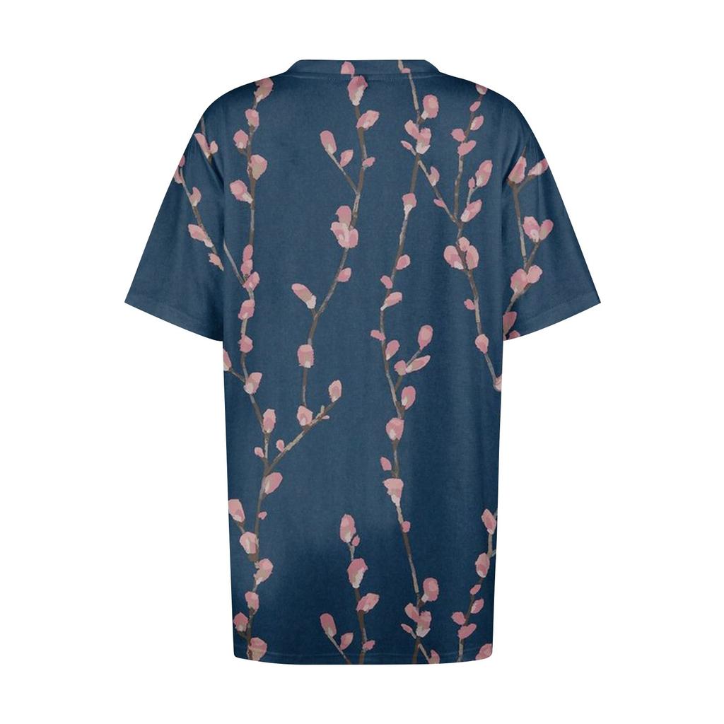 Женские топы больших размеров, шорты с рукавами, рубашки с V-образным вырезом, повседневная одежда, топы с принтом