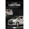 1/24 TOYOTA Alphard Luxury MPV литая модель автомобиля из сплава металла со звуком и светом коллекционирование хобби высокая имитационная модель подарок для мальчика