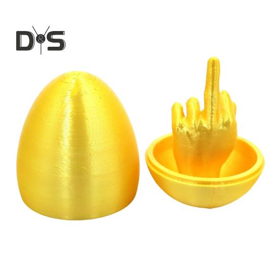 Пасхальное яйцо в форме среднего пальца, 3D-печатные пасхальные сюрпризы, пасхальная корзина, необходимые креативные подарки для розыгрышей для взрослых