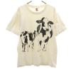 80s Made In USA Vintage Cow Print Short Sleeve T-shirt Men's Used