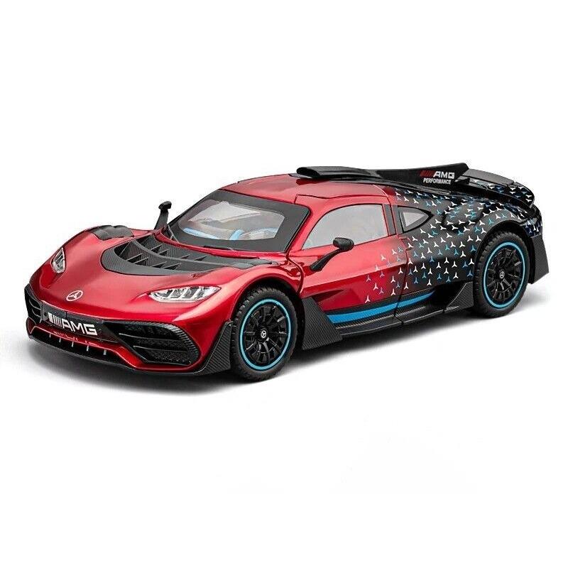 1/24 Mercedes Benz AMG ONE литая модель игрушечного автомобиля со звуком и светом коллекционный подарок