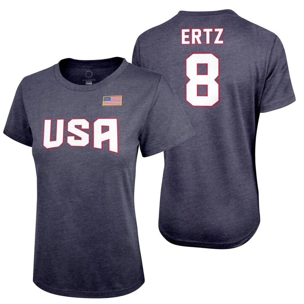 Icon Sports Футболка игрока USWNT Официальный флаг США Футбольная футболка USWNT Топ 04