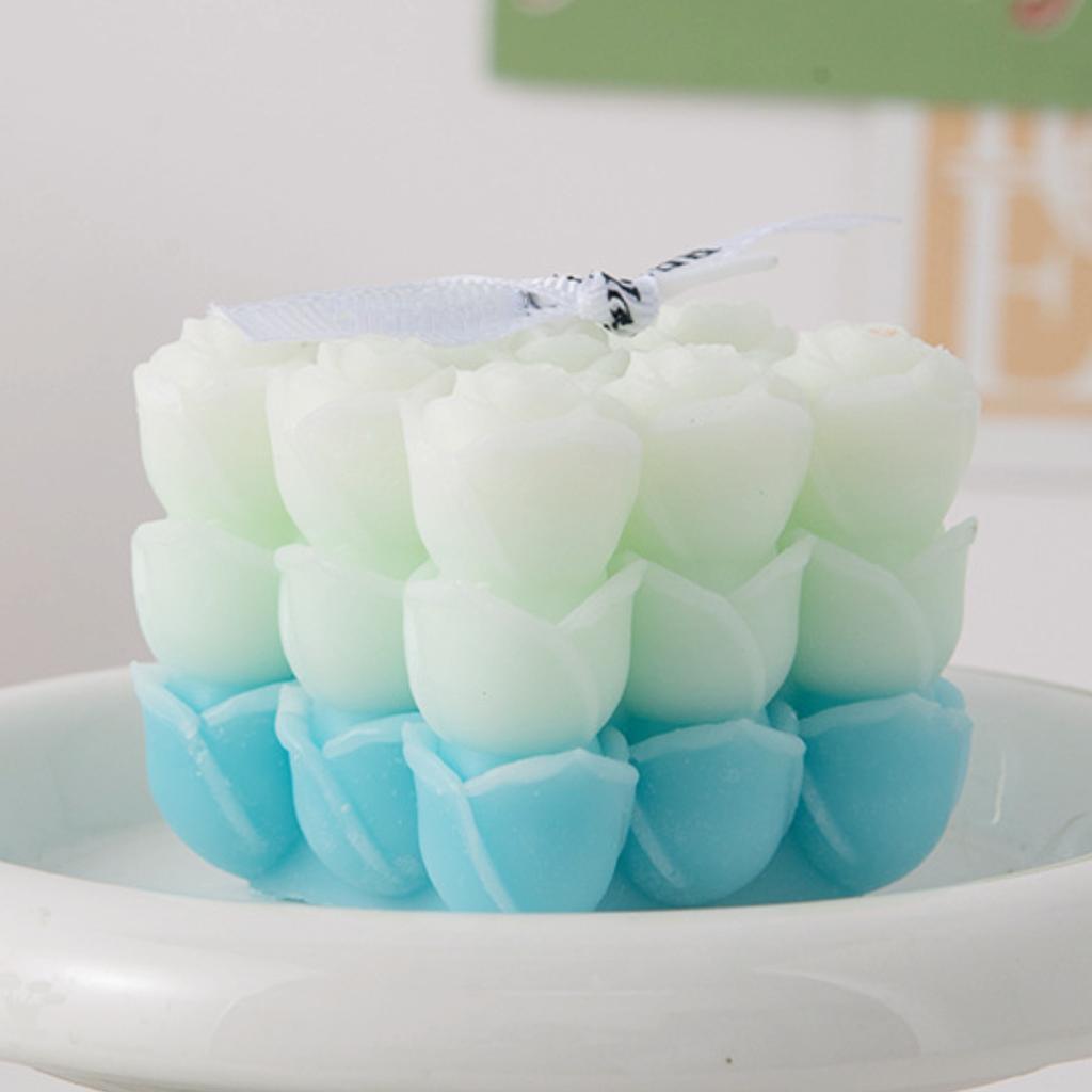 Форма для свечи в виде цветка в форме магического куба ко Дню святого Валентина, силиконовая форма для мыла в форме магического квадрата розы, романтическое свадебное украшение, подарок своими руками