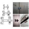Steel Padlock Clasp Security Silent Gate Buckle Cabinet Catches Hasp Door Bolt Window Catch Lock