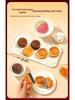 Подарочная коробка для лунных пряников Wei Zi Yuan в 2 яруса - 10 пирожных, 10 вкусов, 410 г - Кантонская коробка «Пять орехов» к Празднику середины осени