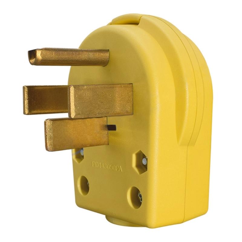 Прочный 50-амперный 125/250В 4-полюсный электрический штекер NEMA 14 50P PD1450PA для коммерческих сушилок