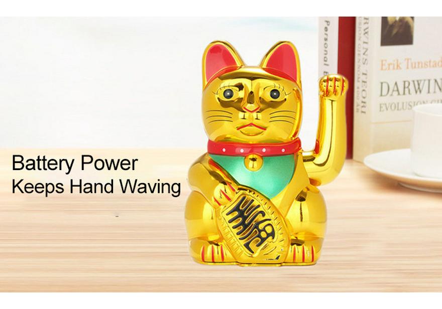 Large Multi-size Lucky Cat Figurine - Wealth & Fortune Home Decoration, Perfect for New Store Opening or Housewarming Gift