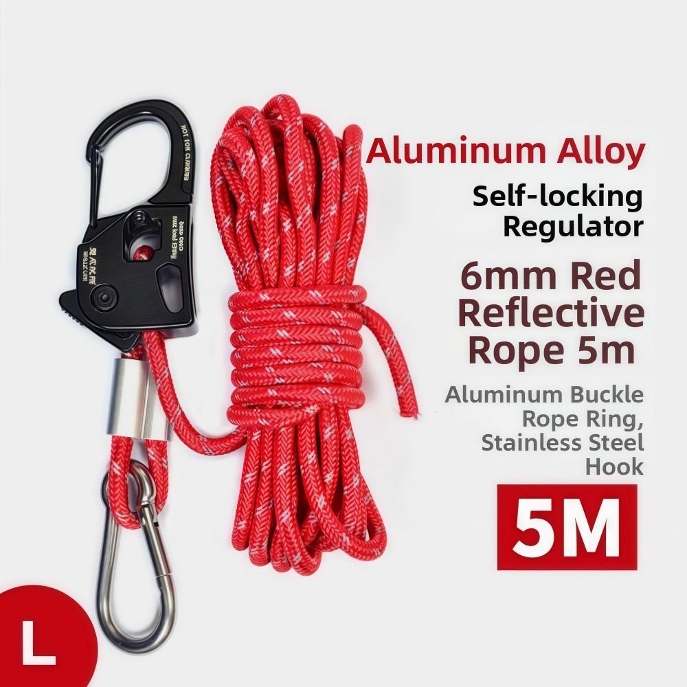 Stainless Steel Tent Rope Tensioner Aluminum Alloy Tarp Tightener Outdoor Tool