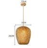Handmade Wicker Hanging Lamps Rattan Pendant Light Bamboo Weaving Lamp Pendant Light Outdoor Pendant Lighting Hanging