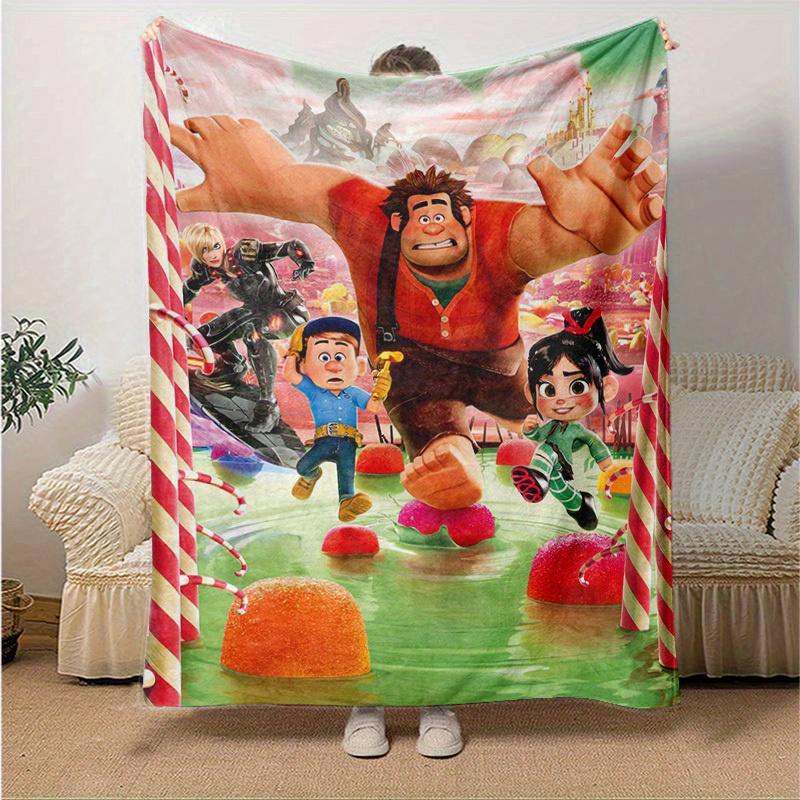 1pc, Ralph Breaks the Internet: Wreck-It Ralph 2 Home Decor Blanket, Couch Throw, Outdoor Blanket, Gift for Friends, Flannel Blanket
