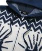TRILLION Washable Wool Star Nordic Hooded Zip-Up Knit_Navy