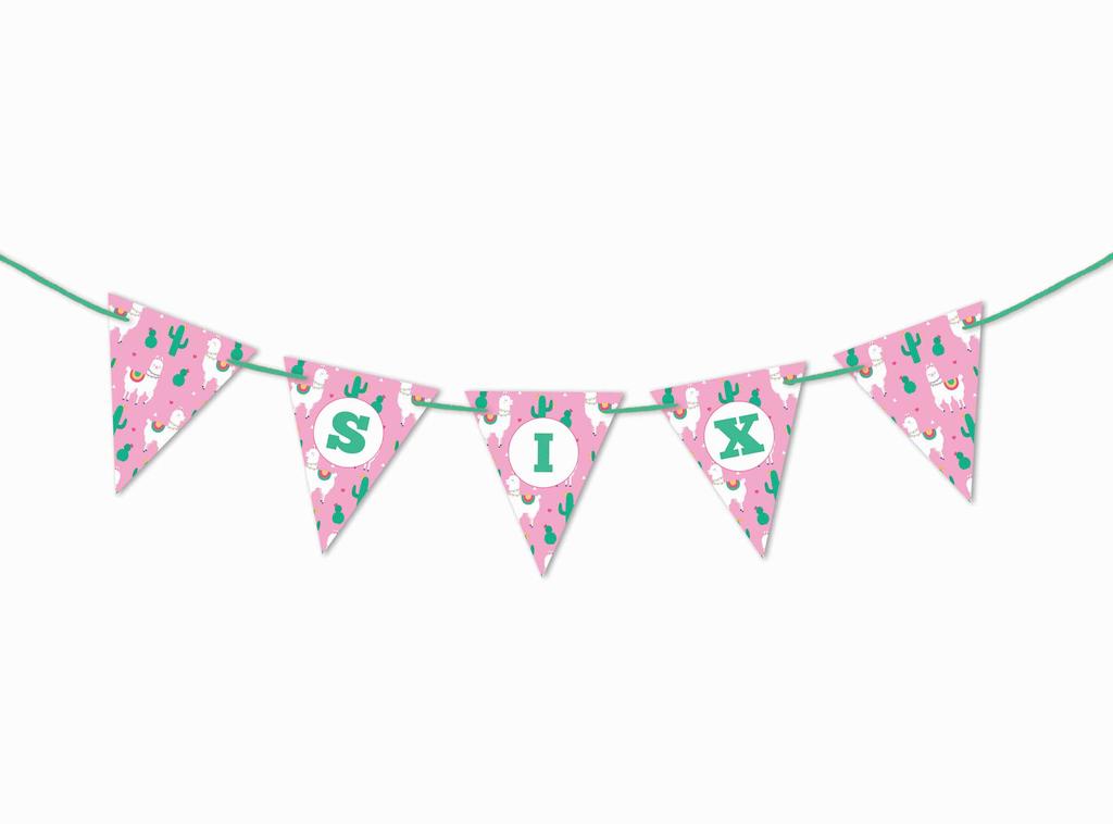 Inkdotpot Birthday Party Decorations Happy Birthday Party Garland Baby Girls Stripe Pennant Banner