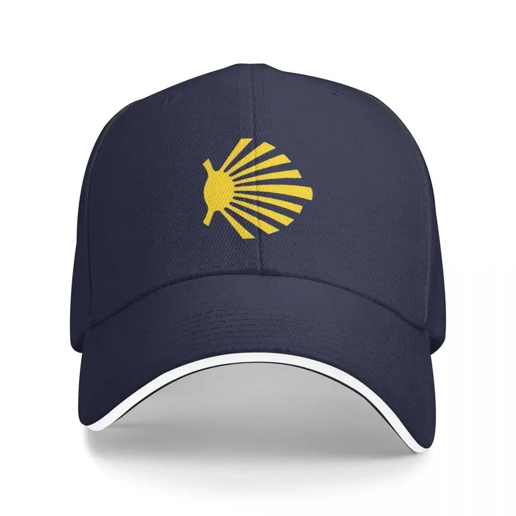 New Camino De Santiago Symbol Large Yellow Scallop Shell Cap Fashion Casual Baseball Cap Adjustable Hat Hip Hop Summer Baseball