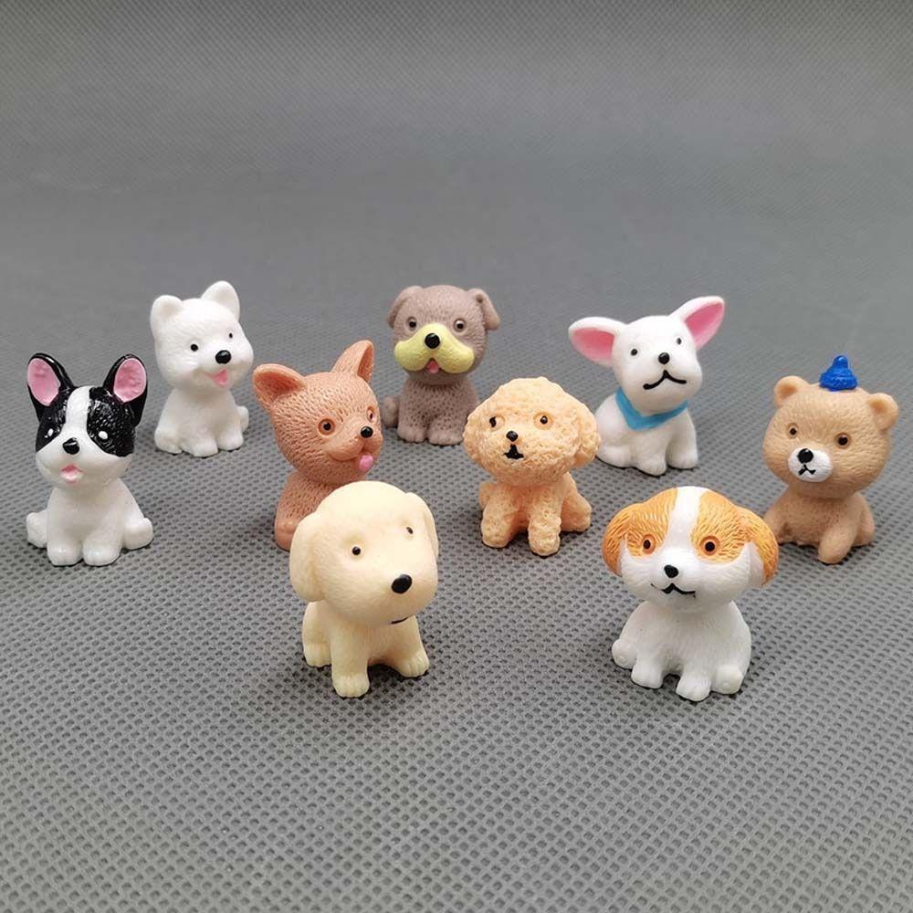 Realistic Mini Resin Dogs Cute Animals Dog Ornaments Puppy Miniature Figurines Micro Landscape