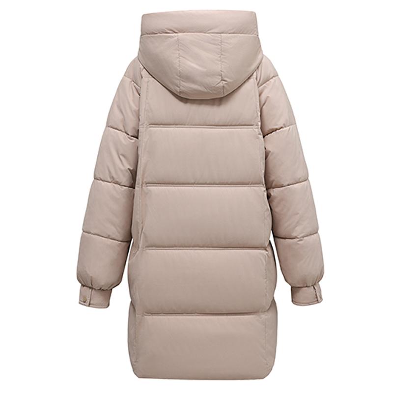 Зимние парки для женщин, длинные пальто, элегантные свободные, толстые, теплые женские куртки, пальто с капюшоном