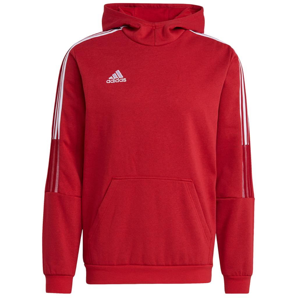 Толстовка с капюшоном adidas Tiro 21, мужская красная толстовка