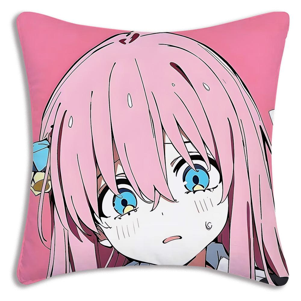 Аниме B-Bocchi the Rocks Наволочки Мультяшная Декоративная Подушка для Дивана Домашняя Двусторонняя Печать Короткий Плюш Милая Наволочка