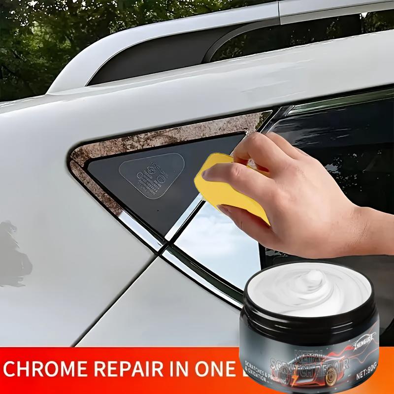 Brand New Chrome Alloy and Metal Polishing Paste - Automotive Coating Repair Cream for Making Wheels, Bumpers, Etc. Shiny. Chrome Plating 