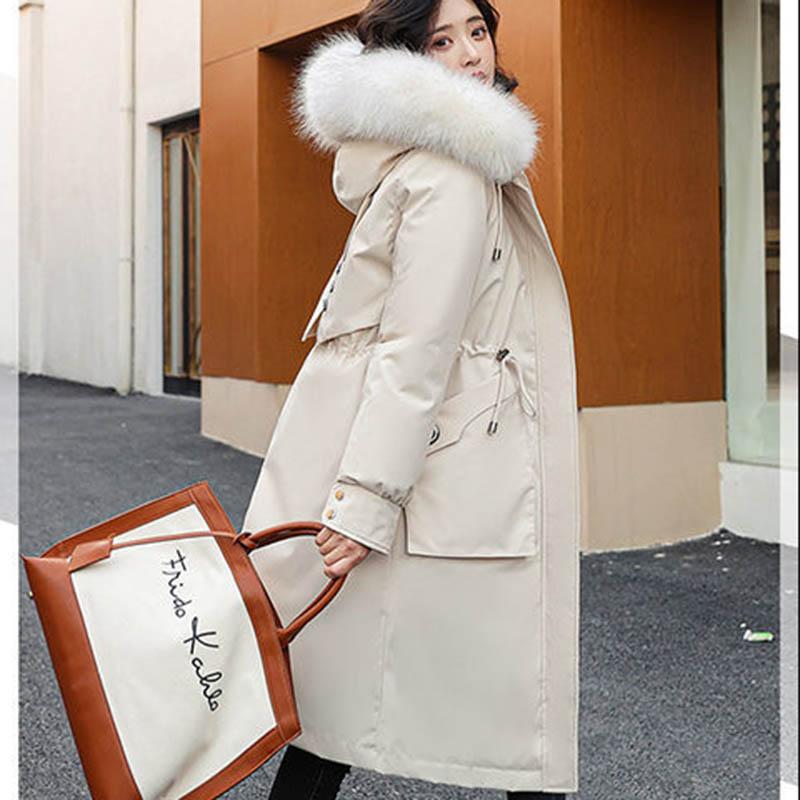 Однослойная трехслойная женская куртка средней длины со съемной подкладкой, хлопковая стеганая куртка с бархатной утолщенной талией, стеганая куртка