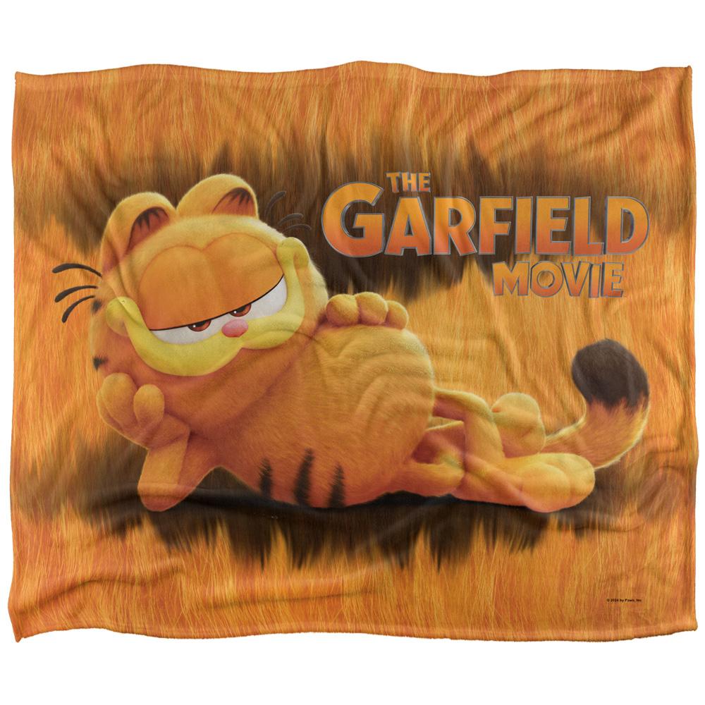Garfield Laying Down Silky Supersoft Blanket
