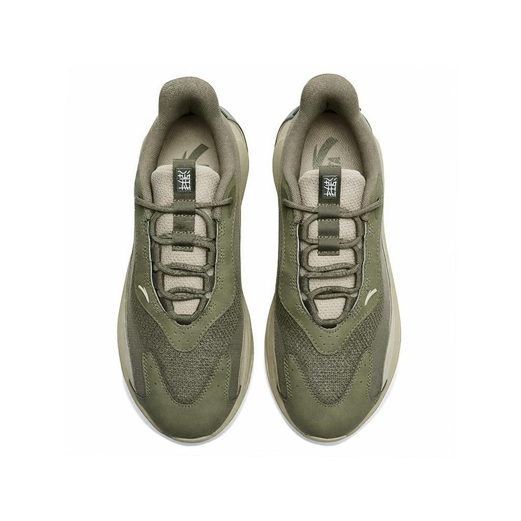 Anta Модные Кроссовки для Поклонения 4.0 с Амортизацией, Износостойкие, Низкие, Повседневные, Мужские, Зеленые, 112528840R-2