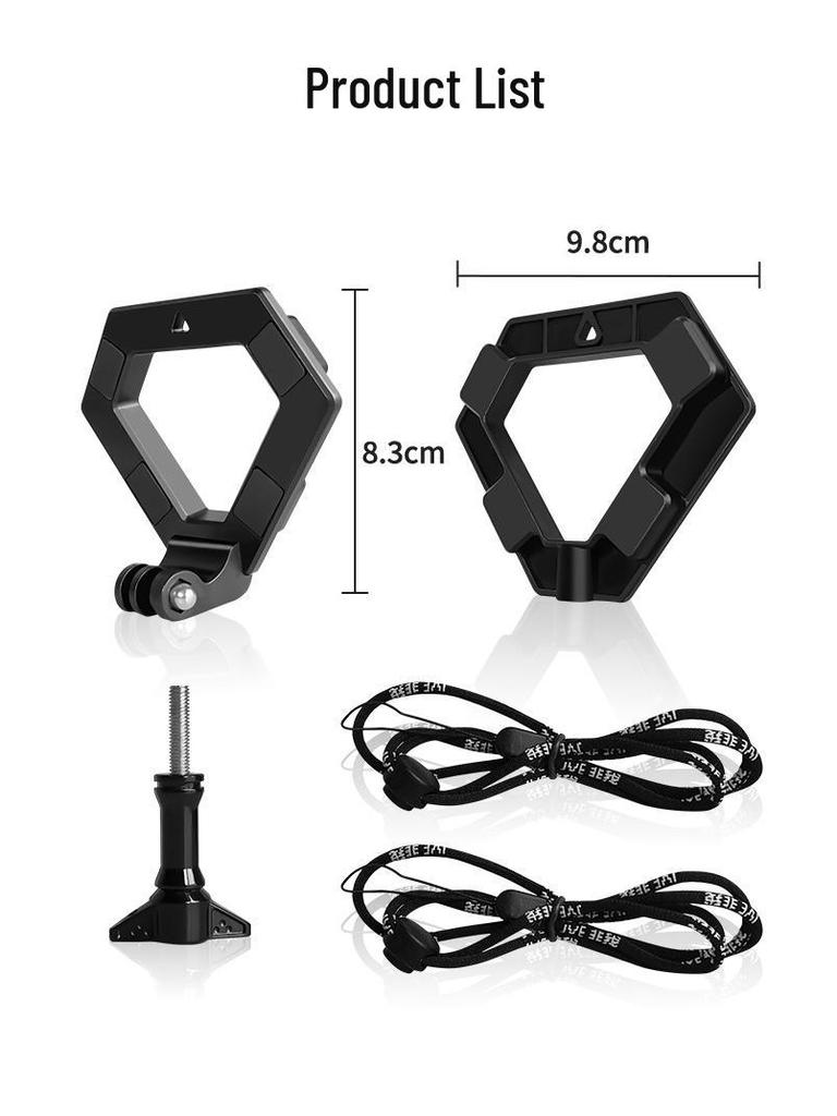 Aluminum Alloy GoPro Car Mount: First-Person Live Broadcast Fixed Bracket with Magnetic Base.